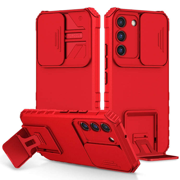 Stereoscopic Holder Sliding Camshield Phone Case, For Samsung Galaxy S22 5G, For Samsung Galaxy A...