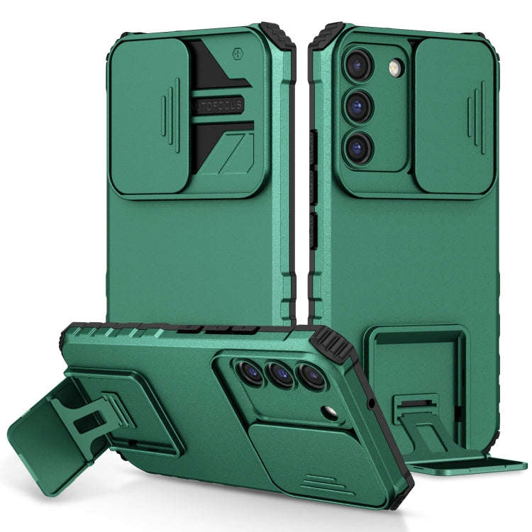 Stereoscopic Holder Sliding Camshield Phone Case, For Samsung Galaxy S22 5G, For Samsung Galaxy A...