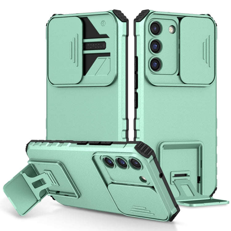 Stereoscopic Holder Sliding Camshield Phone Case, For Samsung Galaxy S22 5G, For Samsung Galaxy A...