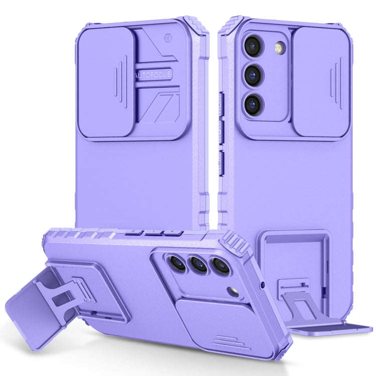 Stereoscopic Holder Sliding Camshield Phone Case, For Samsung Galaxy S22 5G, For Samsung Galaxy A...