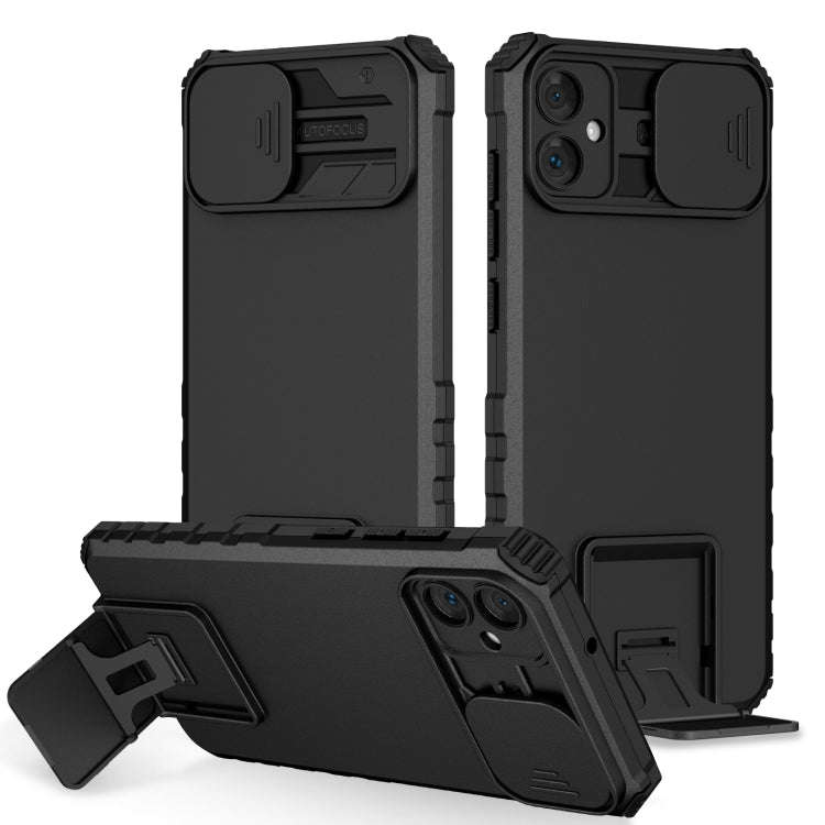 Stereoscopic Holder Sliding Camshield Phone Case, For Samsung Galaxy S22 5G, For Samsung Galaxy A...
