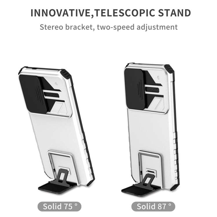 Stereoscopic Holder Sliding Camshield Phone Case, For Samsung Galaxy S24+ 5G, For Samsung Galaxy ...