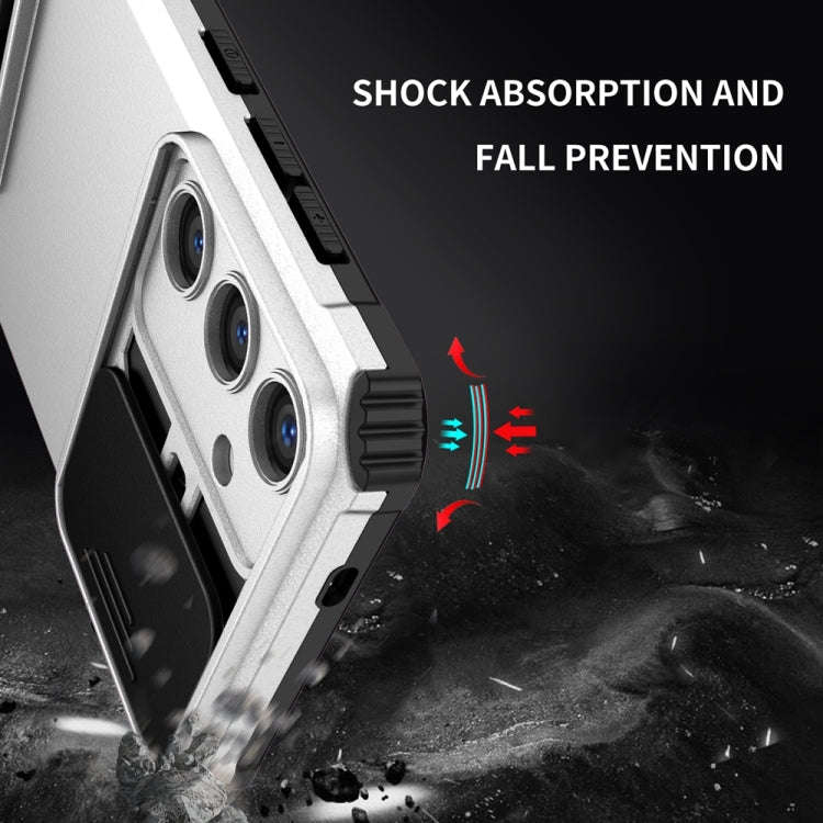 Stereoscopic Holder Sliding Camshield Phone Case, For Samsung Galaxy S24+ 5G, For Samsung Galaxy ...