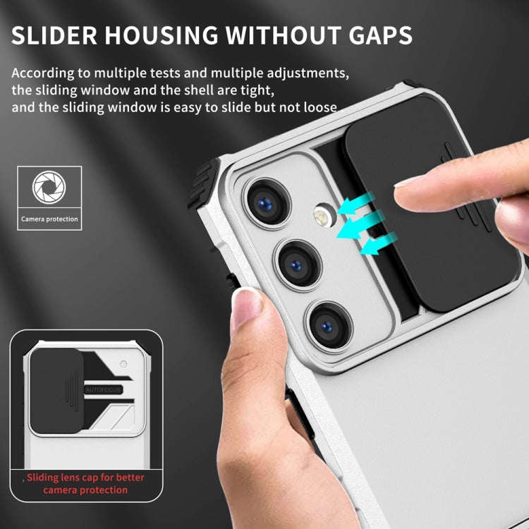Stereoscopic Holder Sliding Camshield Phone Case, For Samsung Galaxy S24+ 5G, For Samsung Galaxy ...