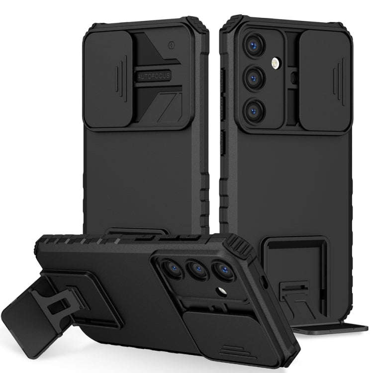 Stereoscopic Holder Sliding Camshield Phone Case, For Samsung Galaxy S24+ 5G, For Samsung Galaxy ...