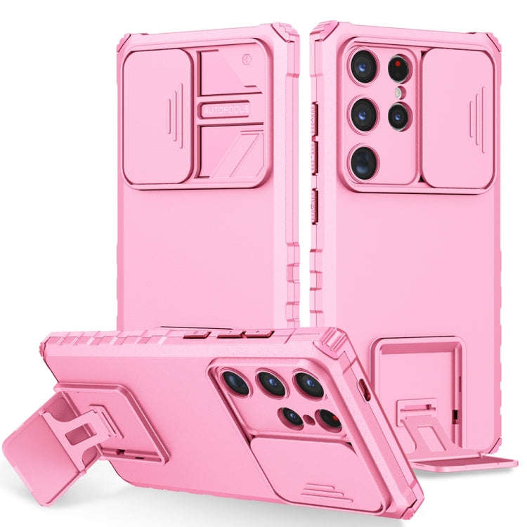Stereoscopic Holder Sliding Camshield Phone Case, For Samsung Galaxy S24+ 5G, For Samsung Galaxy ...