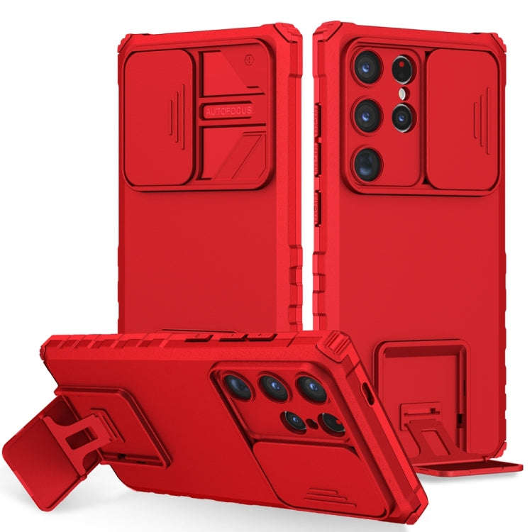 Stereoscopic Holder Sliding Camshield Phone Case, For Samsung Galaxy S24+ 5G, For Samsung Galaxy ...