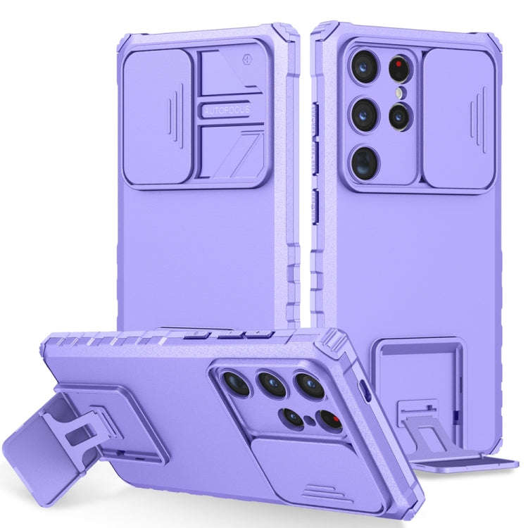 Stereoscopic Holder Sliding Camshield Phone Case, For Samsung Galaxy S24+ 5G, For Samsung Galaxy ...