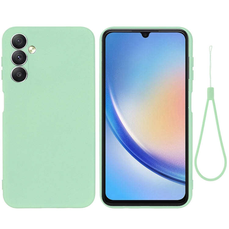 Pure Color Liquid Silicone Shockproof Phone Case, For Samsung Galaxy A25 5G, For Samsung Galaxy M...