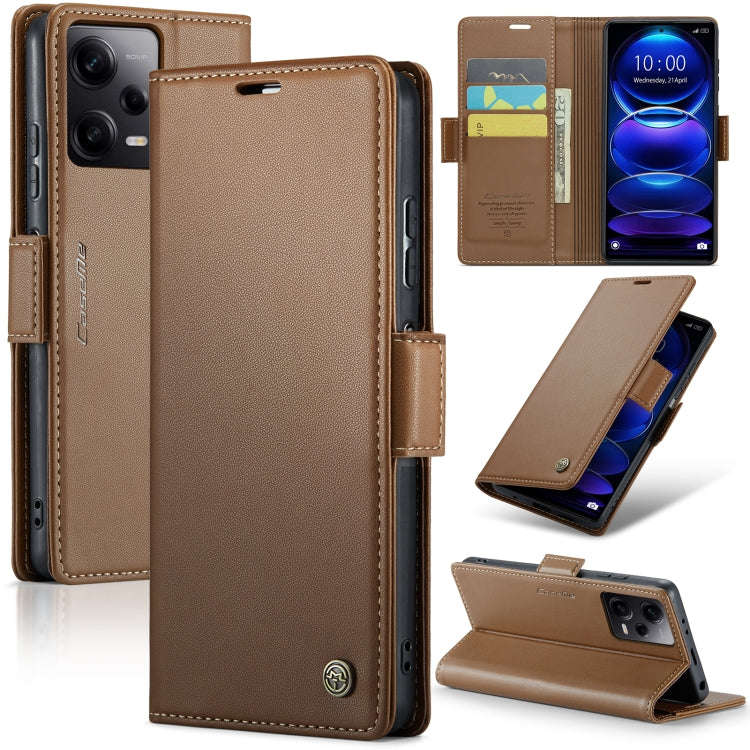 CaseMe 023 Butterfly Buckle Litchi Texture RFID Anti-theft Leather Phone Case, For Xiaomi Poco X5...