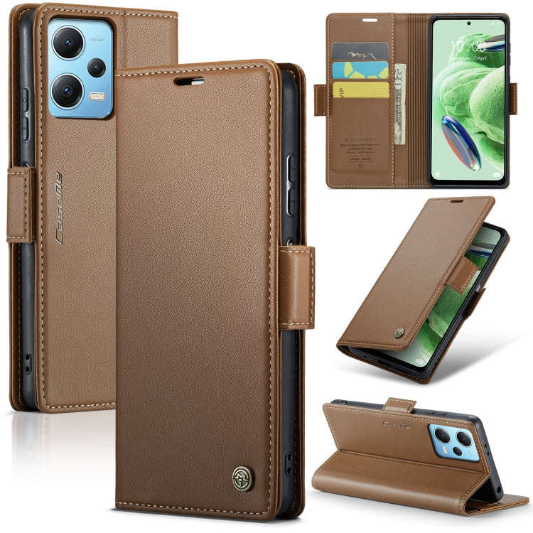 CaseMe 023 Butterfly Buckle Litchi Texture RFID Anti-theft Leather Phone Case, For Xiaomi Poco X5...
