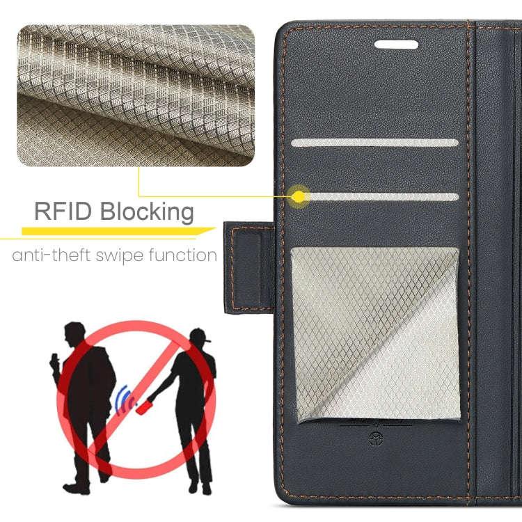 CaseMe 023 Butterfly Buckle Litchi Texture RFID Anti-theft Leather Phone Case, For Xiaomi Redmi N...
