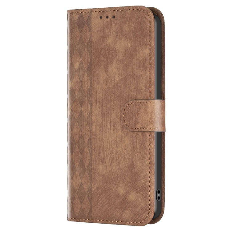 Plaid Embossed Leather Phone Case, For Xiaomi Poco M3 CN Version, For Xiaomi Poco X3 / X3 NFC, Fo...