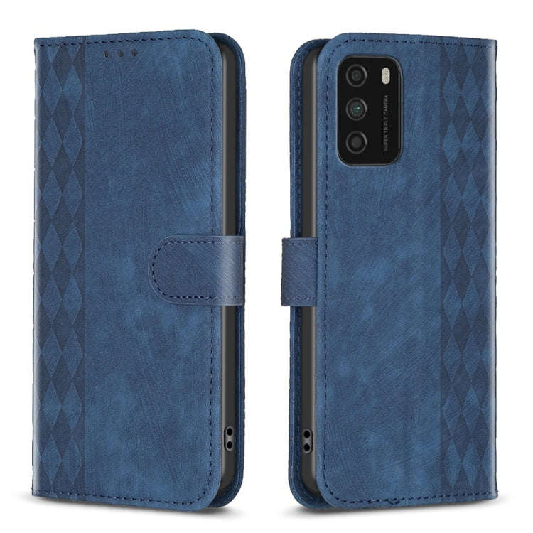 Plaid Embossed Leather Phone Case, For Xiaomi Poco M3 CN Version, For Xiaomi Poco X3 / X3 NFC, Fo...
