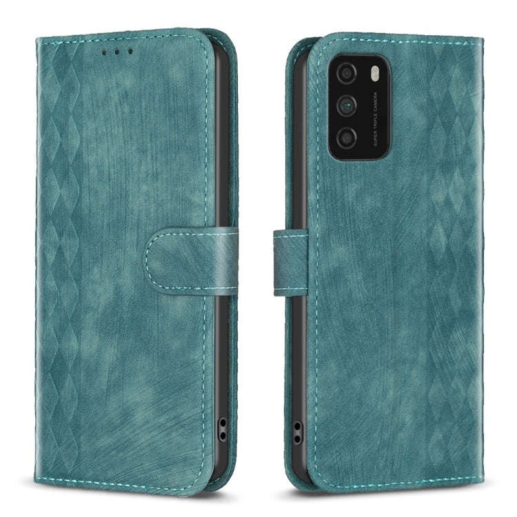 Plaid Embossed Leather Phone Case, For Xiaomi Poco M3 CN Version, For Xiaomi Poco X3 / X3 NFC, Fo...