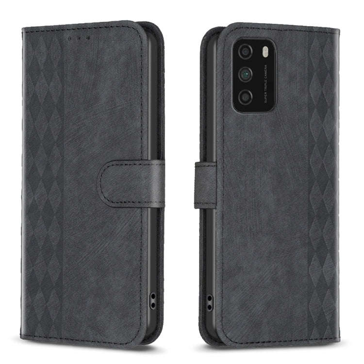 Plaid Embossed Leather Phone Case, For Xiaomi Poco M3 CN Version, For Xiaomi Poco X3 / X3 NFC, Fo...
