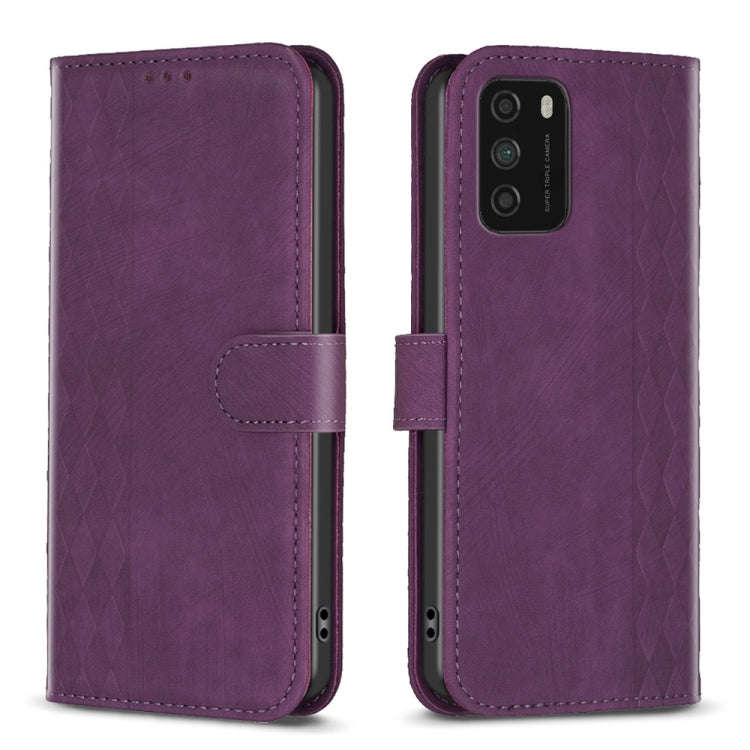 Plaid Embossed Leather Phone Case, For Xiaomi Poco M3 CN Version, For Xiaomi Poco X3 / X3 NFC, Fo...