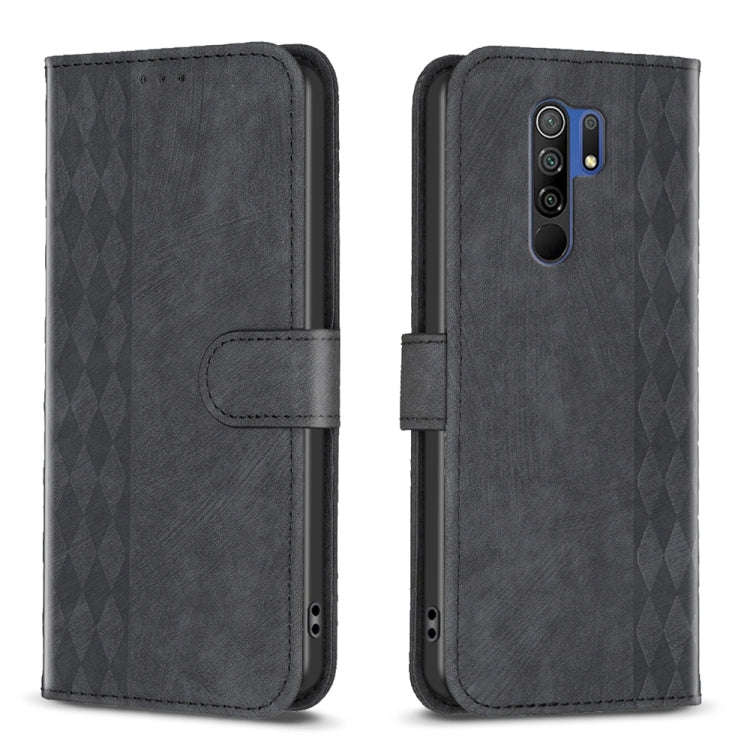 Plaid Embossed Leather Phone Case, For Xiaomi Poco M3 CN Version, For Xiaomi Poco X3 / X3 NFC, Fo...