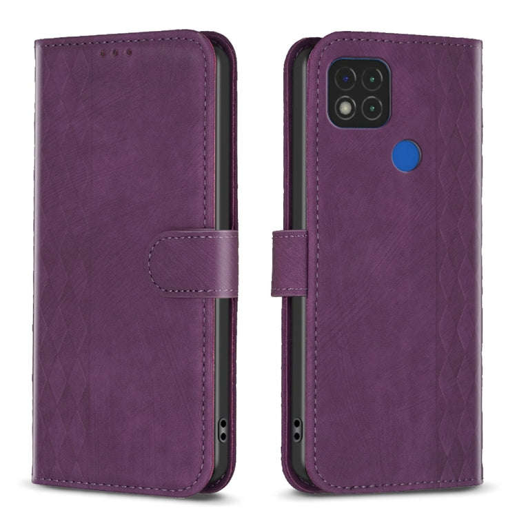 Plaid Embossed Leather Phone Case, For Xiaomi Poco M3 CN Version, For Xiaomi Poco X3 / X3 NFC, Fo...