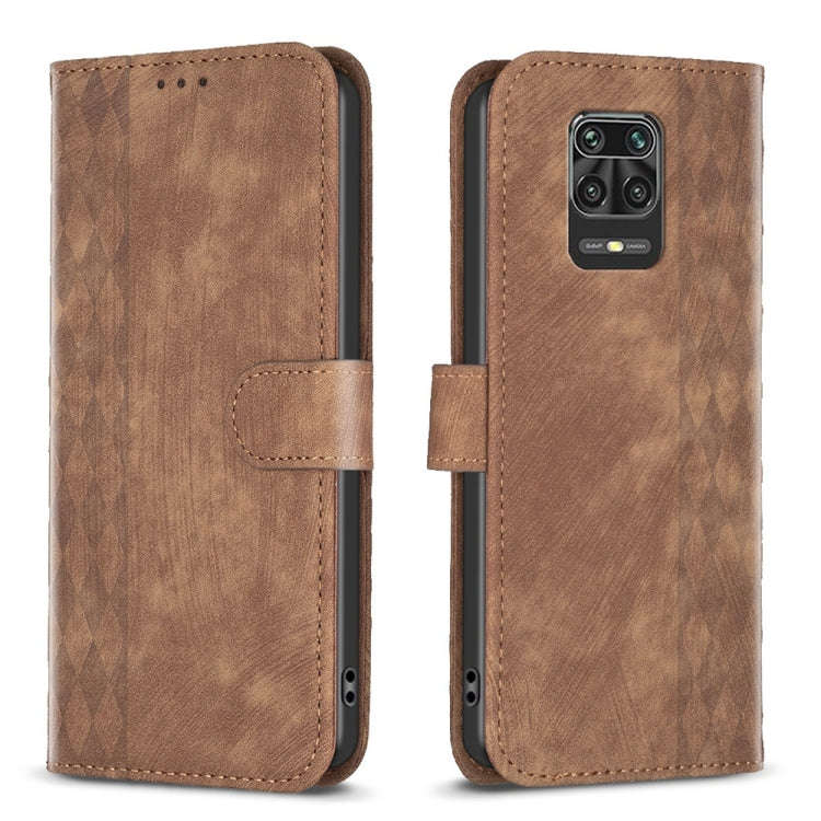 Plaid Embossed Leather Phone Case, For Xiaomi Poco M3 CN Version, For Xiaomi Poco X3 / X3 NFC, Fo...