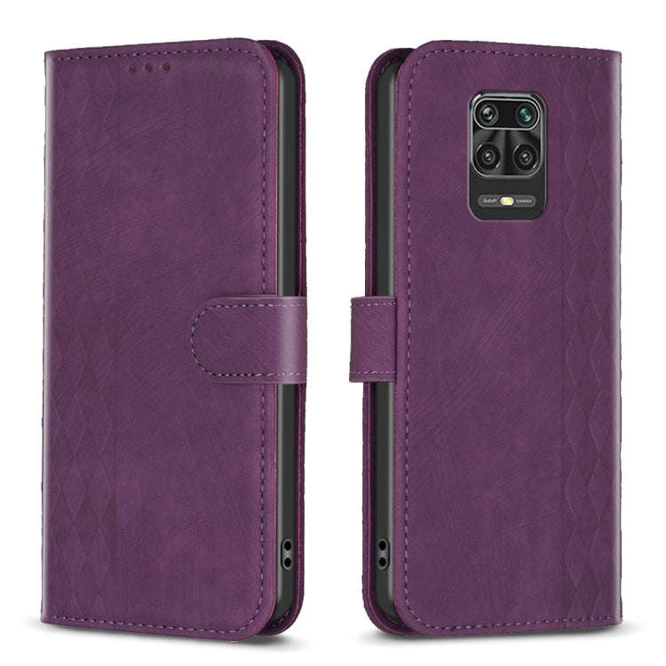 Plaid Embossed Leather Phone Case, For Xiaomi Poco M3 CN Version, For Xiaomi Poco X3 / X3 NFC, Fo...
