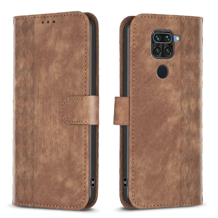 Plaid Embossed Leather Phone Case, For Xiaomi Poco M3 CN Version, For Xiaomi Poco X3 / X3 NFC, Fo...