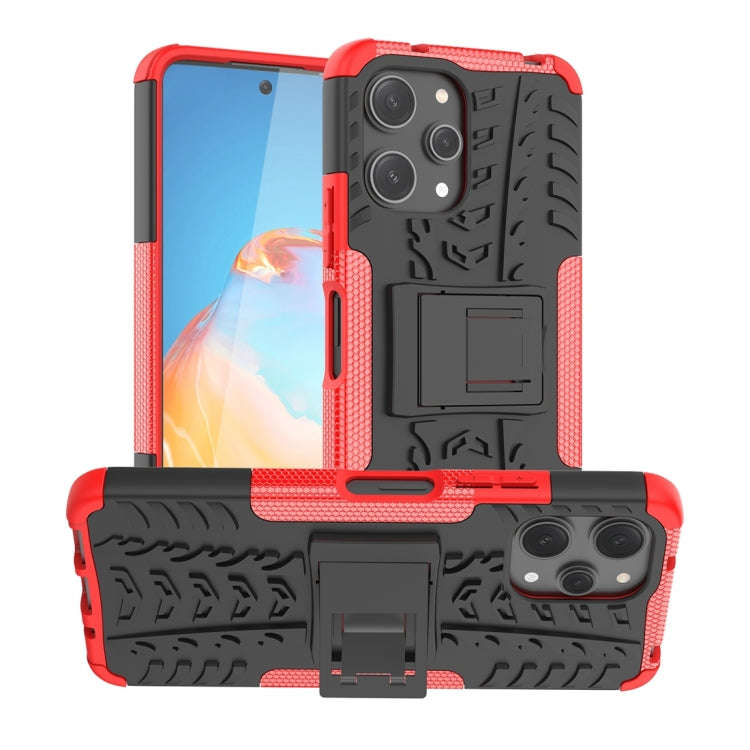 Tire Texture TPU + PC Phone Case with Holder, For Xiaomi Redmi A3 4G, For Xiaomi Redmi Note 13 4G...