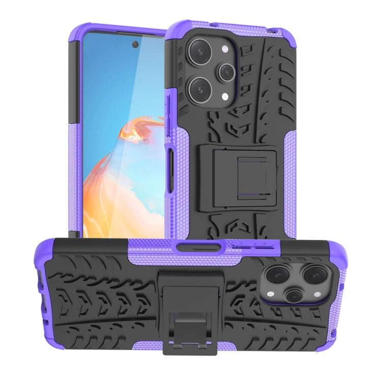 Tire Texture TPU + PC Phone Case with Holder, For Xiaomi Redmi A3 4G, For Xiaomi Redmi Note 13 4G...