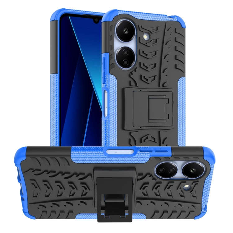 Tire Texture TPU + PC Phone Case with Holder, For Xiaomi Redmi A3 4G, For Xiaomi Redmi Note 13 4G...