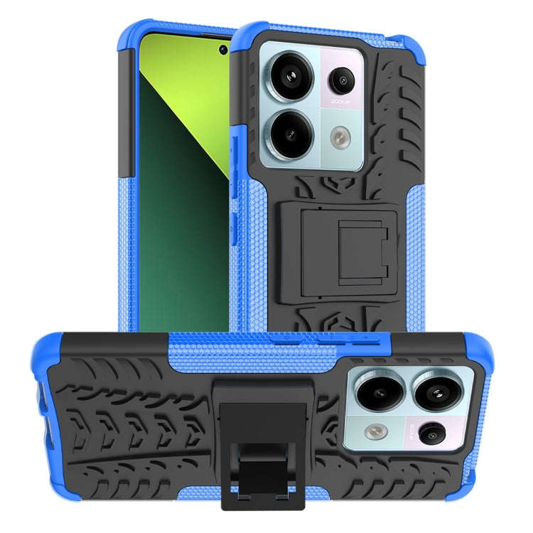 Tire Texture TPU + PC Phone Case with Holder, For Xiaomi Redmi A3 4G, For Xiaomi Redmi Note 13 4G...