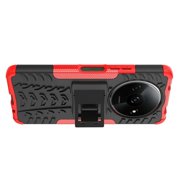 Tire Texture TPU + PC Phone Case with Holder, For Xiaomi Redmi A3 4G, For Xiaomi Redmi Note 13 4G...