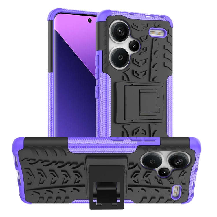 Tire Texture TPU + PC Phone Case with Holder, For Xiaomi Redmi A3 4G, For Xiaomi Redmi Note 13 4G...