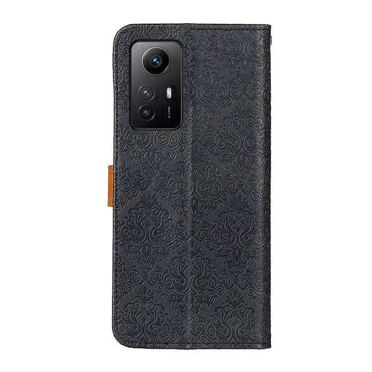 European Floral Embossed Leather Phone Case, For Xiaomi Redmi Note 12S 4G
