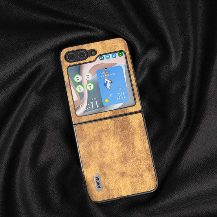 ABEEL Retro Litchi Texture PU Phone Case, For Samsung Galaxy Z Flip5, For Samsung Galaxy Z Fold5