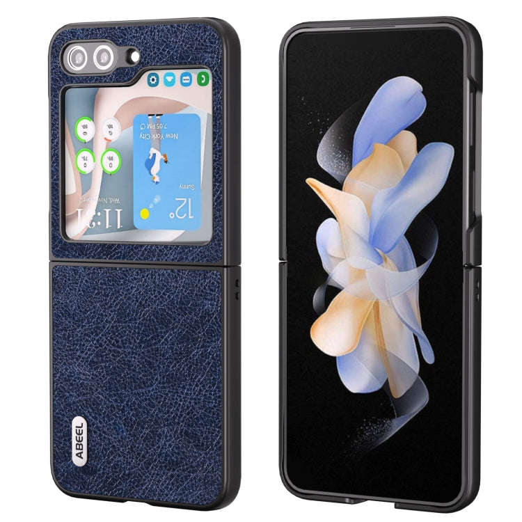 ABEEL Retro Litchi Texture PU Phone Case, For Samsung Galaxy Z Flip5, For Samsung Galaxy Z Fold5