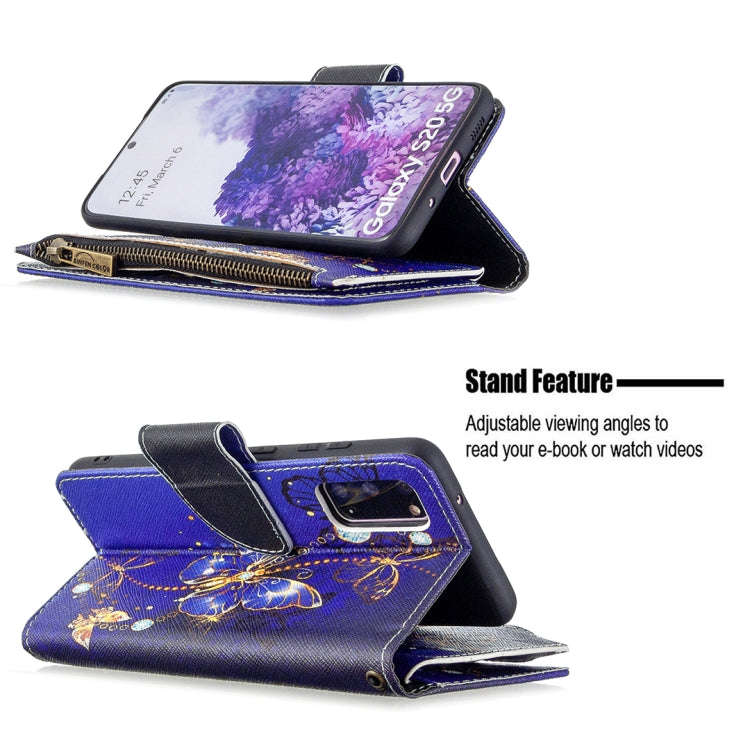 Colored Drawing Pattern Zipper Horizontal Flip Leather Case with Holder & Card Slots & Wallet, Fo...