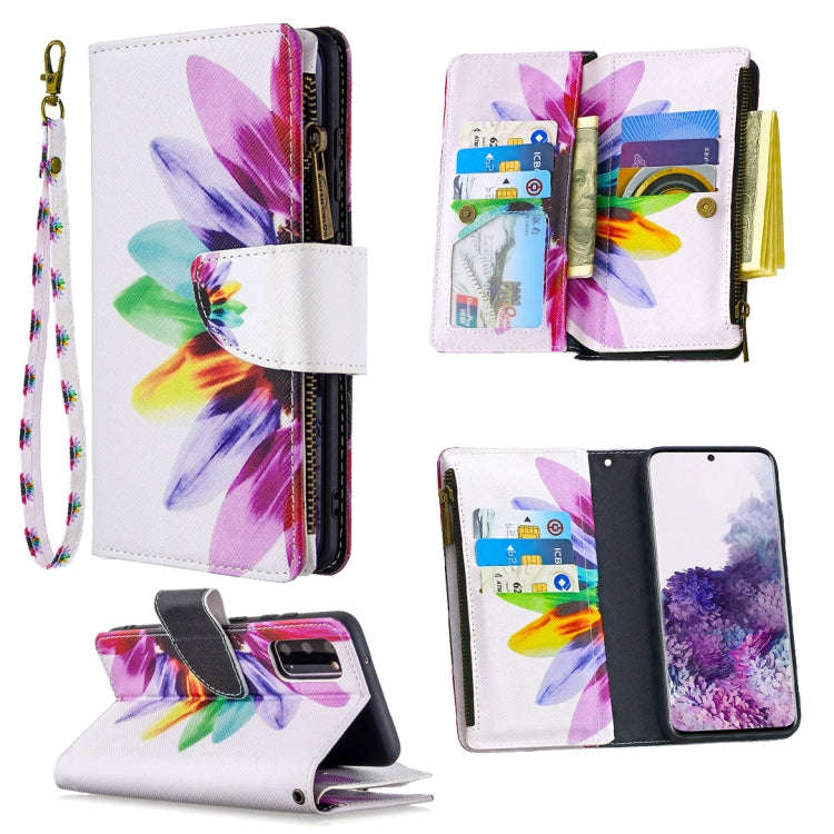 Colored Drawing Pattern Zipper Horizontal Flip Leather Case with Holder & Card Slots & Wallet, Fo...