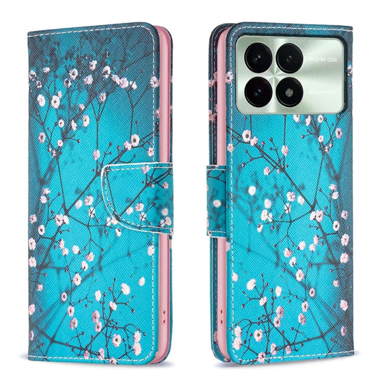 Colored Drawing Pattern Leather Phone Case, For Xiaomi Redmi K70 / K70 Pro