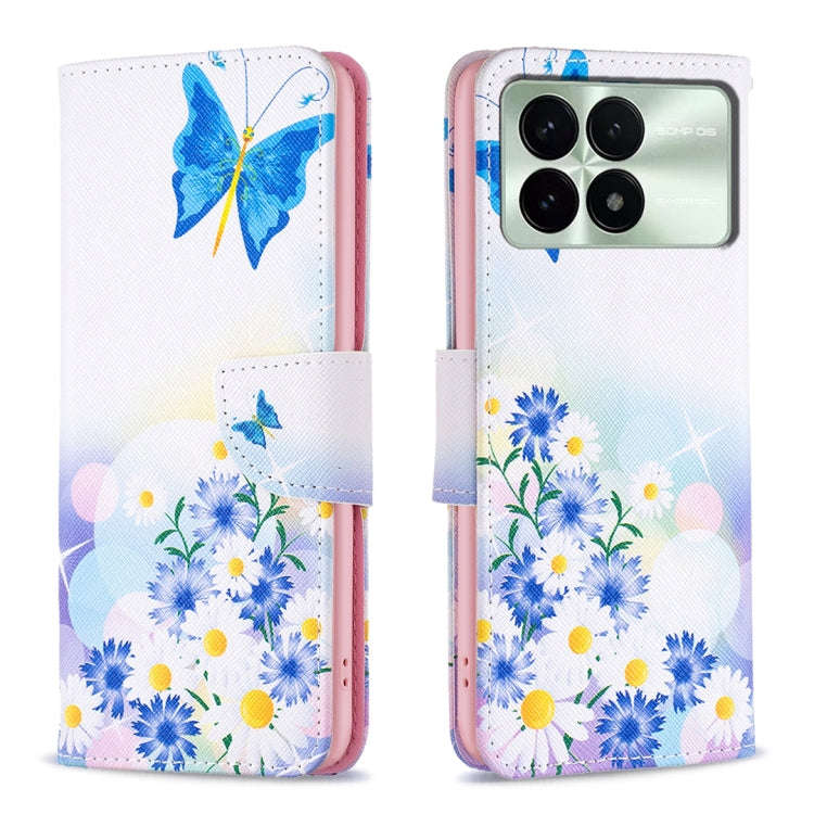 Colored Drawing Pattern Leather Phone Case, For Xiaomi Redmi K70 / K70 Pro