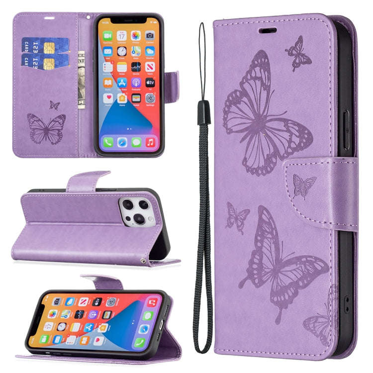 Two Butterflies Embossing Leather Phone Case, For Xiaomi Redmi Note 13 Pro 4G Global, For Xiaomi ...