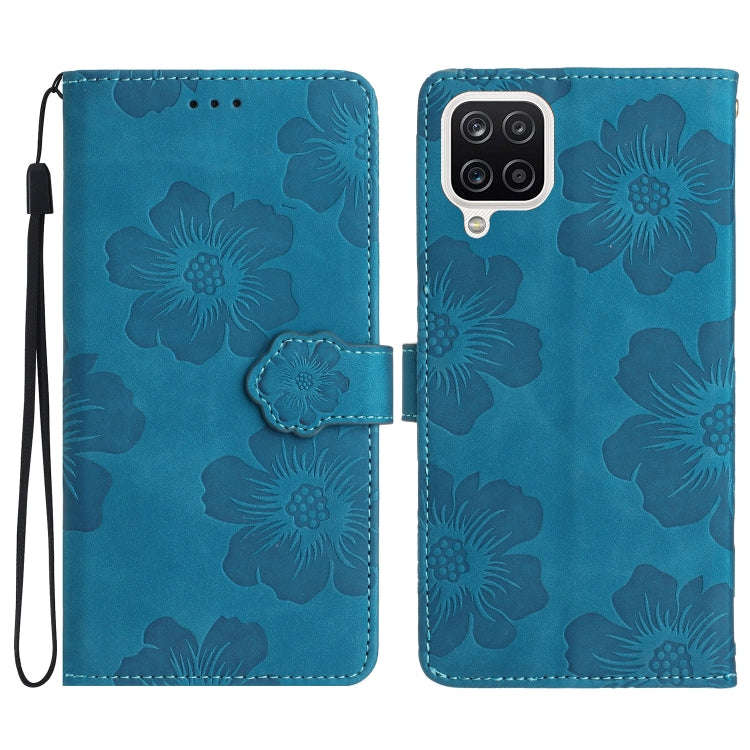 Flower Embossing Pattern Leather Phone Case, For Samsung Galaxy A12, For Samsung Galaxy A13 4G, F...