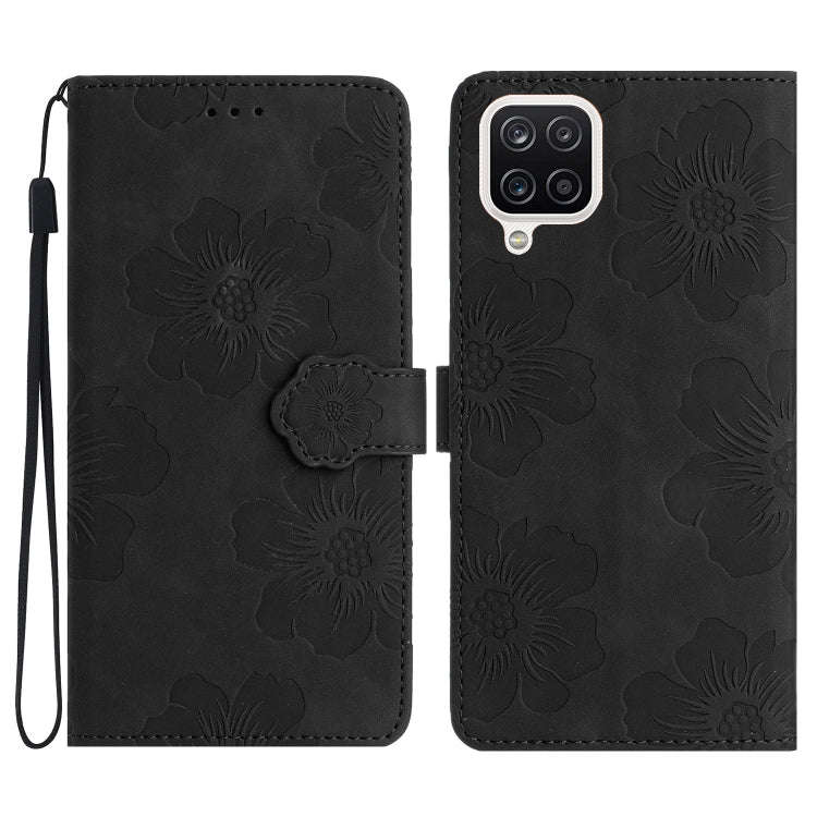 Flower Embossing Pattern Leather Phone Case, For Samsung Galaxy A12, For Samsung Galaxy A13 4G, F...