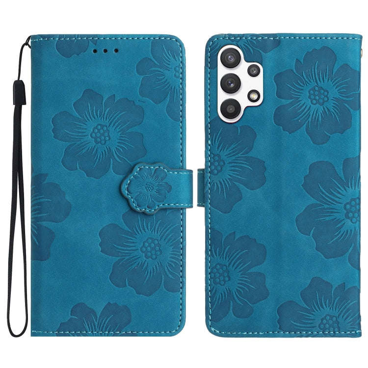 Flower Embossing Pattern Leather Phone Case, For Samsung Galaxy A12, For Samsung Galaxy A13 4G, F...