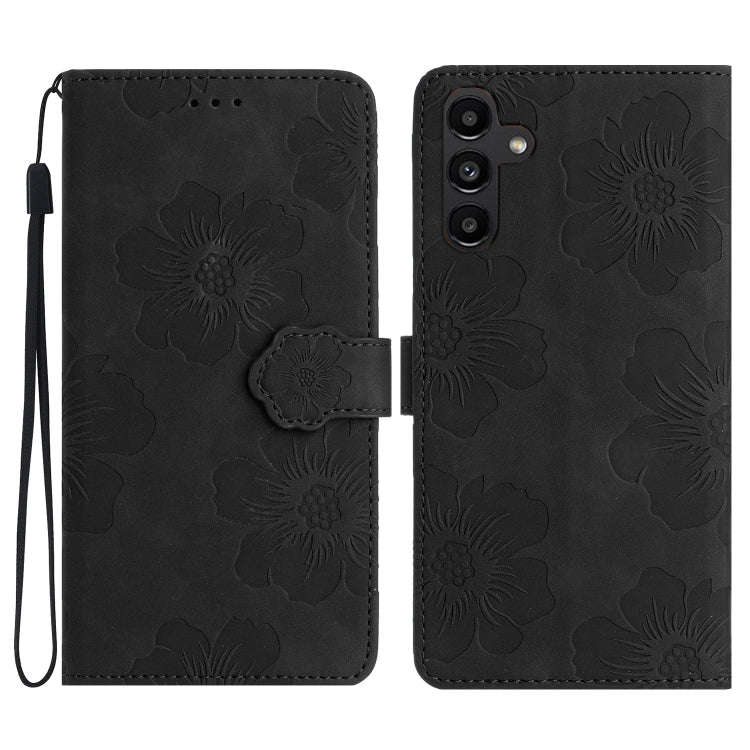 Flower Embossing Pattern Leather Phone Case, For Samsung Galaxy A12, For Samsung Galaxy A13 4G, F...