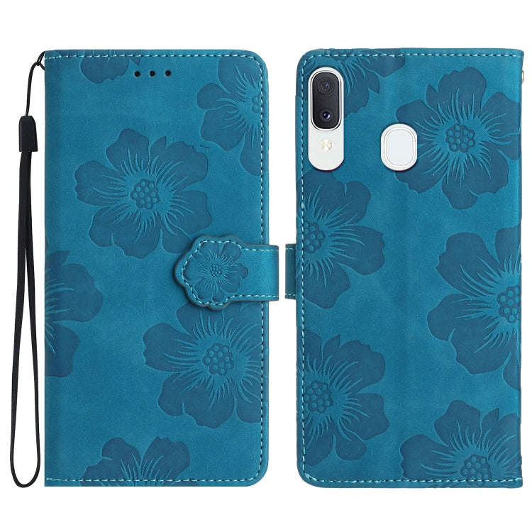 Flower Embossing Pattern Leather Phone Case, For Samsung Galaxy A12, For Samsung Galaxy A13 4G, F...