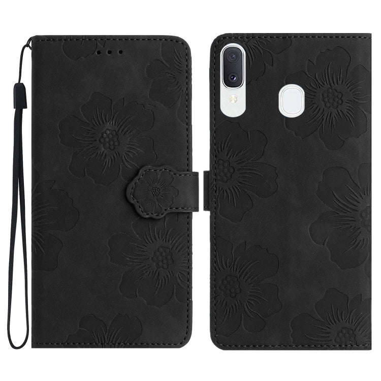Flower Embossing Pattern Leather Phone Case, For Samsung Galaxy A12, For Samsung Galaxy A13 4G, F...