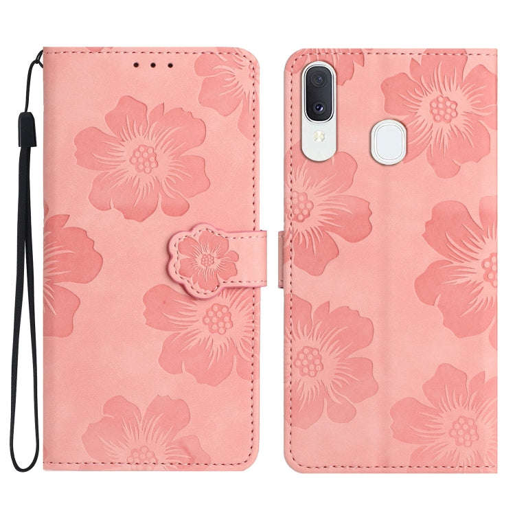 Flower Embossing Pattern Leather Phone Case, For Samsung Galaxy A12, For Samsung Galaxy A13 4G, F...
