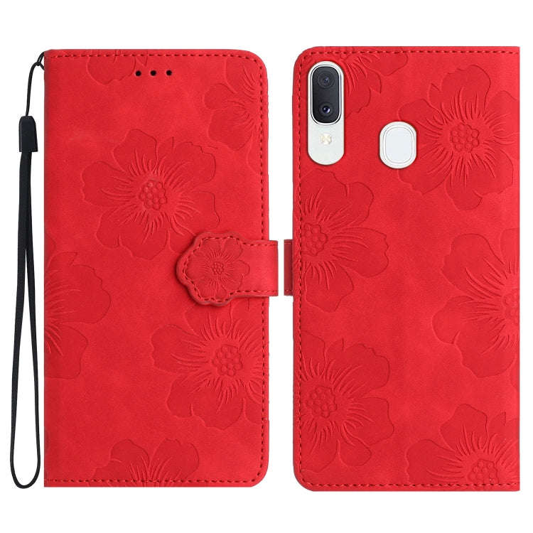 Flower Embossing Pattern Leather Phone Case, For Samsung Galaxy A12, For Samsung Galaxy A13 4G, F...