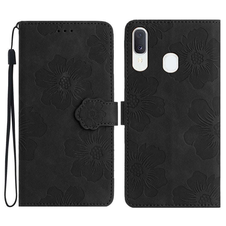 Flower Embossing Pattern Leather Phone Case, For Samsung Galaxy A12, For Samsung Galaxy A13 4G, F...