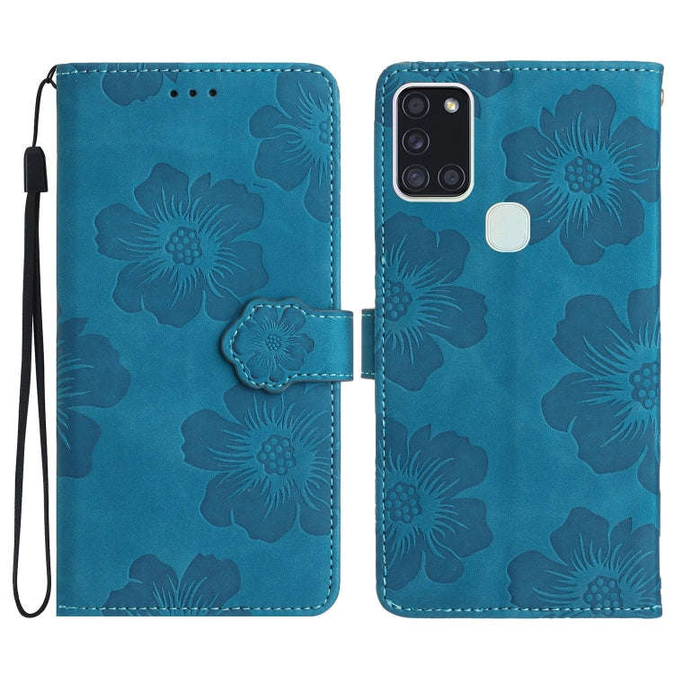 Flower Embossing Pattern Leather Phone Case, For Samsung Galaxy A12, For Samsung Galaxy A13 4G, F...